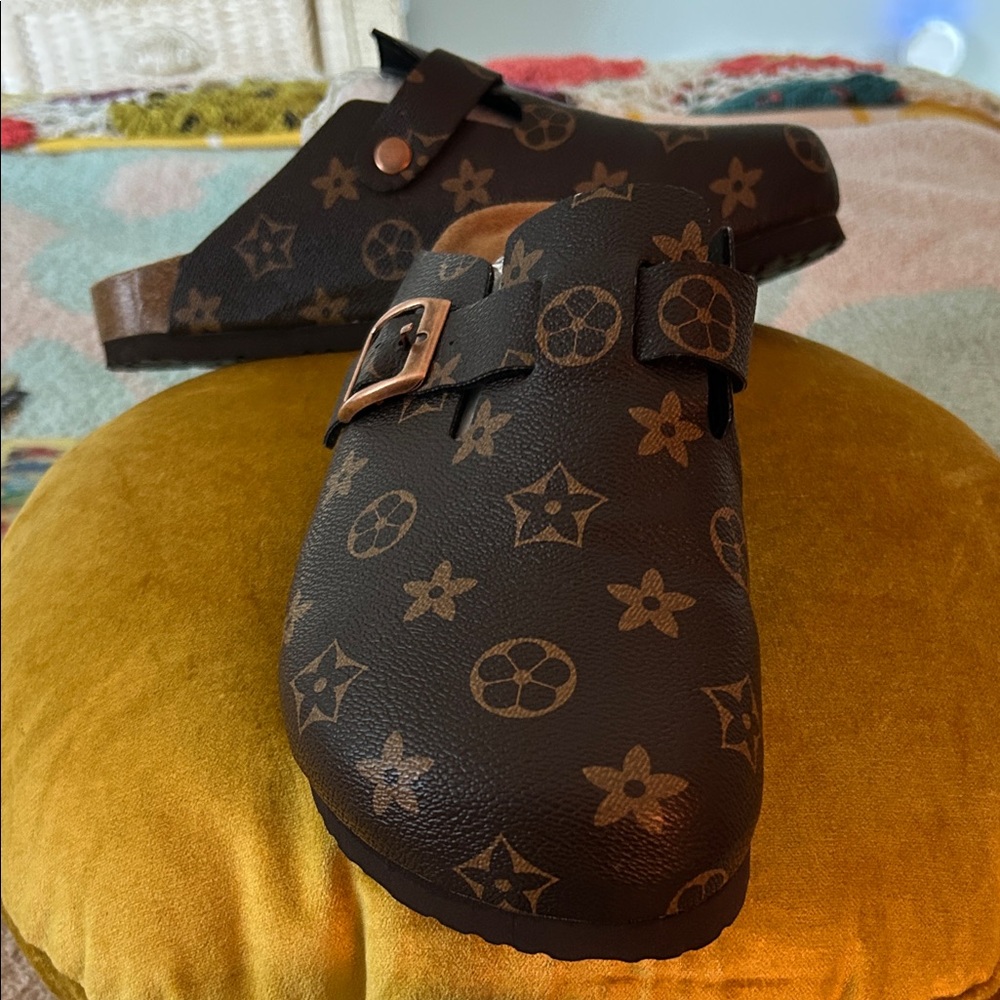 Brown Monogram Clogs NWOB - Picture 8 of 14